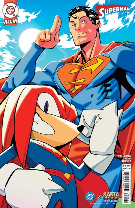 Superman #38 CVR F Daniele Di Nicuolo DC X Sonic Card Stock VAR (the Reign Of Th