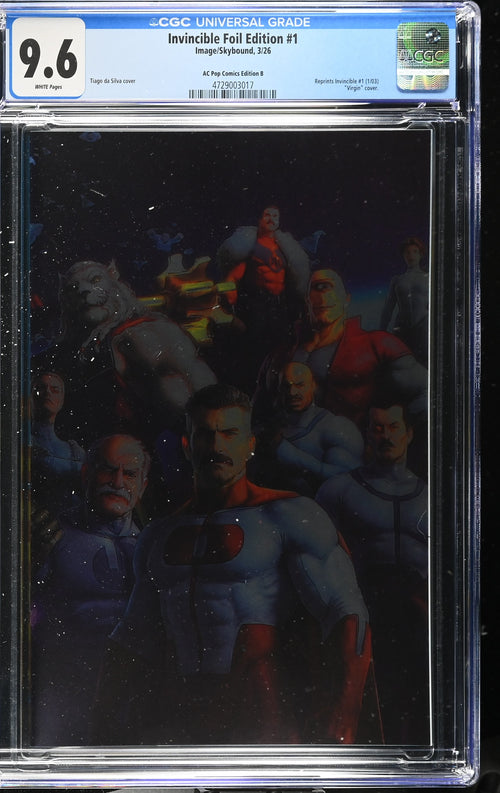 Invincible #1 Foil Edition (AC Pop Comics Ed. B) - CGC 9.6