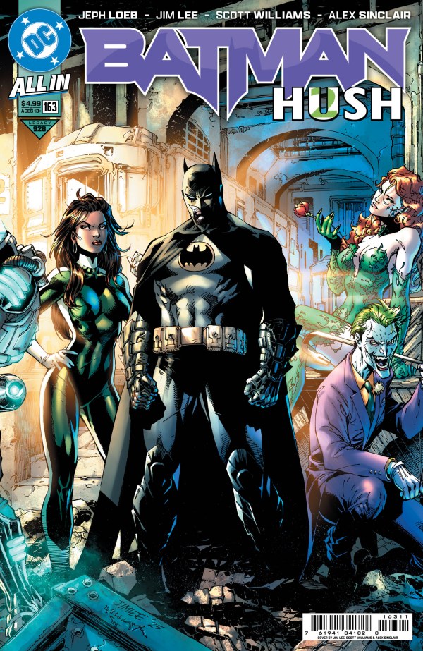 Batman #163 CVR A Jim Lee & Scott Williams Batman Connecting Middle Alternate Co